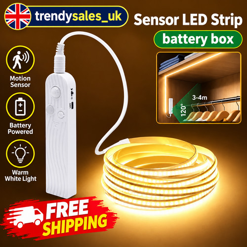 Battery led strip - battery, pir