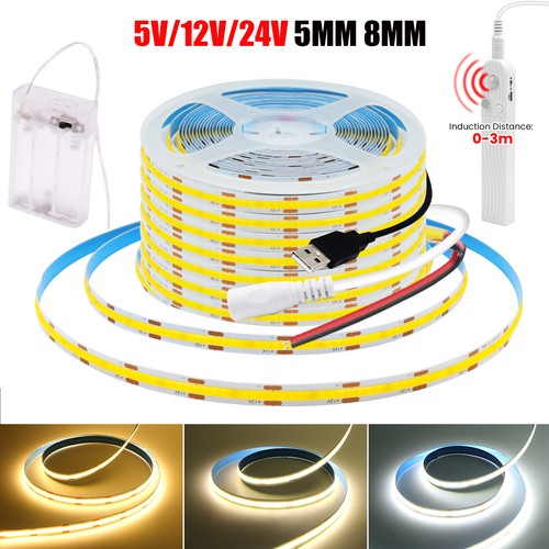 12v 24v cob led strip - 12v,