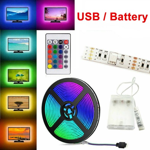 Battery powered 5050 rgb led - battery,