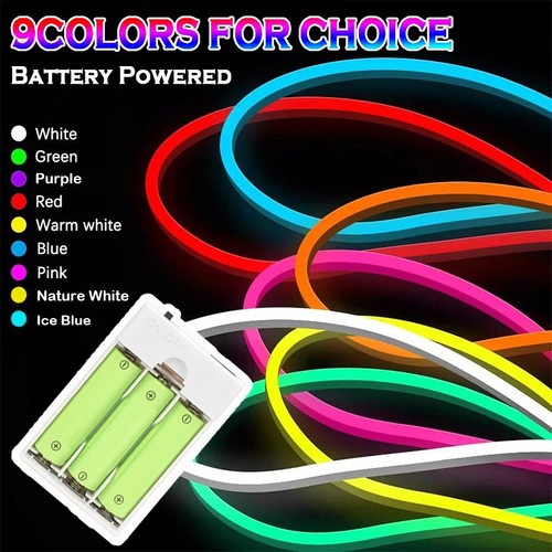 Battery operated neon led - operated,