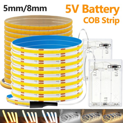 Cob led strip lights 5mm - 5v,
