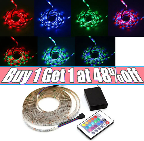 Battery powered led strip - powered,