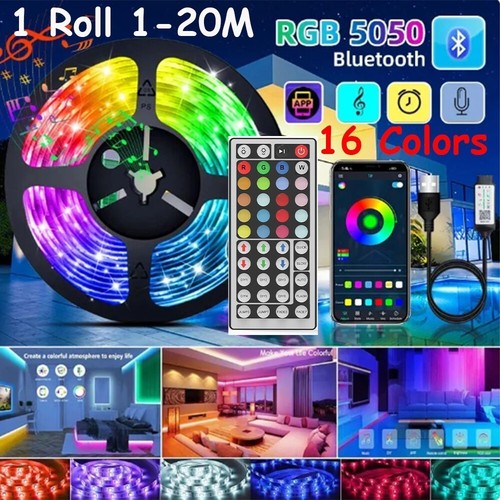 Led strip lights 20m - 1-20m, rgb